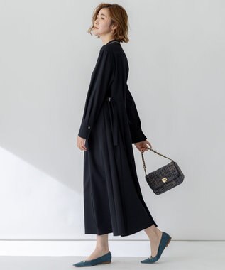 23区 S 【洗える】ライトクロス ワンピース ネイビー系