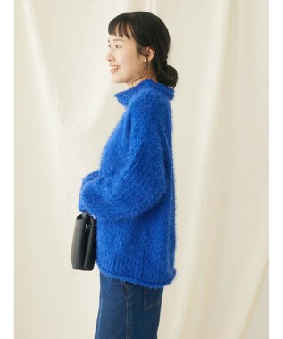 CRAFT STANDARD BOUTIQUE バスケットモールスタンドネックプルオーバー Blue