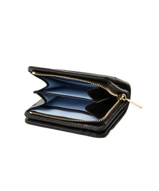 LANVIN en Bleu デクール 二つ折りLファスナー財布 ブラック