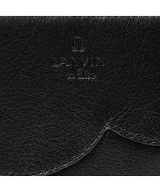 LANVIN en Bleu デクール 二つ折りLファスナー財布 ブラック