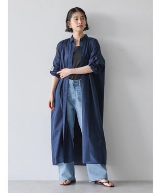 AMERICAN HOLIC 丈違いボイルワンピース Navy