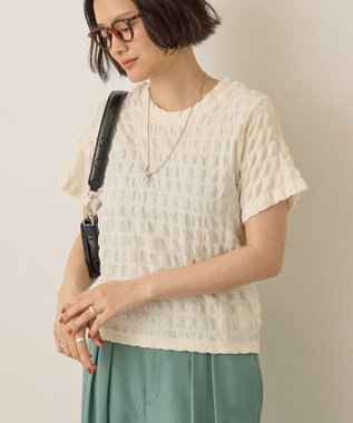 AMERICAN HOLIC ポコポコ半袖プルオーバー Ivory