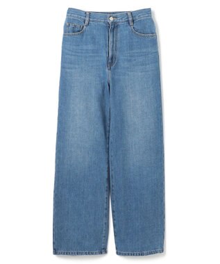 BEIGE， 【洗える】NAVIGLIO / フルレングスデニムバギーパンツ L.Indigo