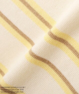 Green Parks GREENWICH POLO CLUB(TM)布帛ドッキングポロニットプルオーバー Yellow