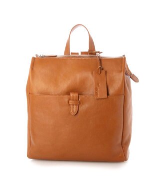 UNBILLION アトランタ ATLANTA / 牛革スクエアリュック キャメル