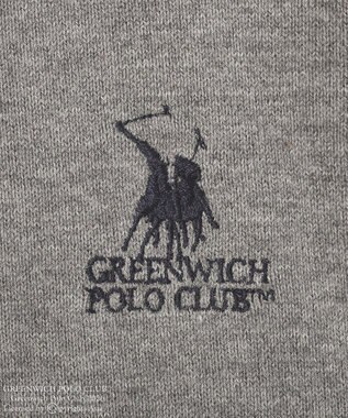 Green Parks GREENWICH POLO CLUB(TM)布帛ドッキングポロニットプルオーバー Gray