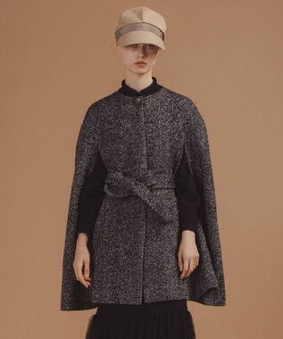 TOCCA 【消臭】SNOWBERRY POCKET TWEED ポンチョ ブラック系5