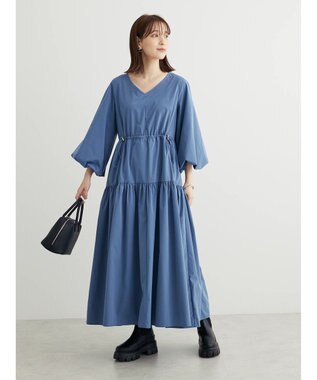 Green Parks ・ＥＬＥＮＣＡＲＥ　ＤＵＥ　ドロストティアードワンピース Blue