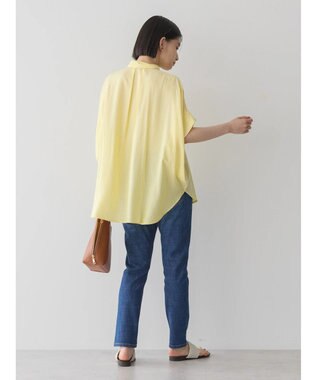 AMERICAN HOLIC サラックールフレンチスリーブシャツ Stripe Yellow