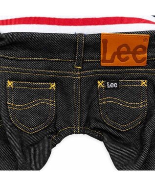 PET PARADISE Lee ボア リブ パンツつなぎ 小型犬 ネイビー×ブラック