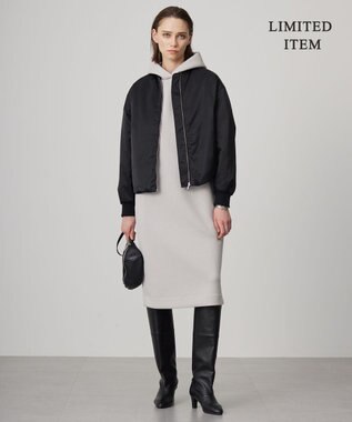 ICB 【WEB限定・洗える】ソフトダンボール フーディワンピース トープ系