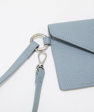 TOPKAPI 【Breath TOPKAPI】DUAL デュアル シュリンクレザー バイカラー フラグメントケース　薄型 / 軽量 ブルーグレー