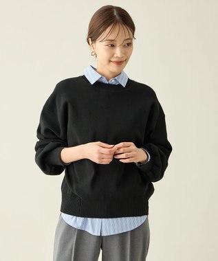 ANY スウェットライクニット ブラック