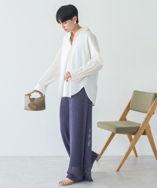 AMERICAN HOLIC 抜け衿スキッパーシャツ Off White