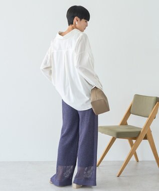 AMERICAN HOLIC 抜け衿スキッパーシャツ Off White