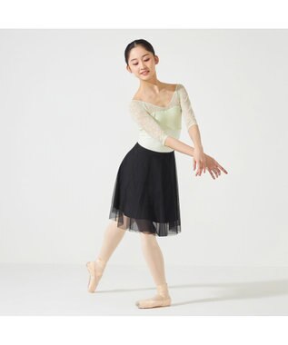 Chacott 巻きスカート ブラック