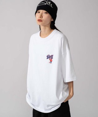 WEGO 【ユニセックス着用ITEM】別注BENDAVISサークルロゴグラフィックT（SS） ホワイト