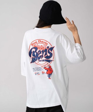 WEGO 【ユニセックス着用ITEM】別注BENDAVISサークルロゴグラフィックT（SS） ホワイト
