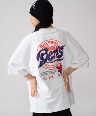 WEGO 【ユニセックス着用ITEM】別注BENDAVISサークルロゴグラフィックT（SS） ホワイト