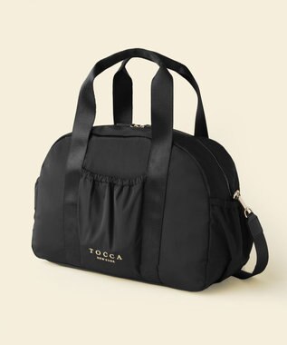 TOCCA 【WEB＆一部店舗限定】【一部カラー撥水・A4サイズ対応】AMIRARE NYLON BOSTON L ボストンバッグ ブラック系