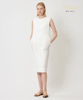 BEIGE， CAROLE / ワンピース White×Sand
