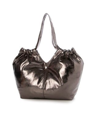 UNBILLION カシュカシュ cachecache / メタリックギャザーパッカブルトート