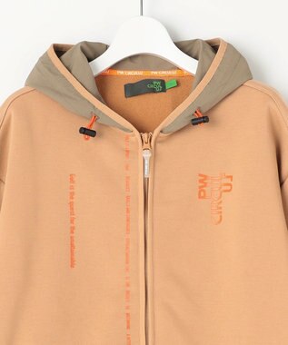 PW CIRCULUS 【WOMEN】裏毛ジップアップフーディー ベージュ系