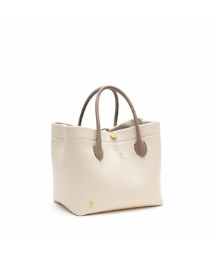 A.D.M.J. 【牛革】モーツァルト/スパニッシュレザーバイカラー金ボタントートM ムーン/カラメル