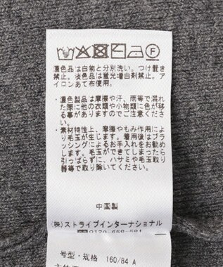 CRAFT STANDARD BOUTIQUE ポロ衿ニットワンピース Gray Mixture