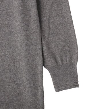 CRAFT STANDARD BOUTIQUE ポロ衿ニットワンピース Gray Mixture