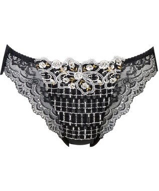 Wing ショーツ Wing Lesiage PB2960とペア 【2960シリーズ】 はきこみ丈あさめ PF2960 ウイング／ワコール ブラック