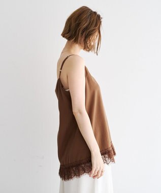 YECCA VECCA レースキャミソール Brown