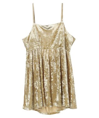 Green Parks ・ＥＬＥＮＣＡＲＥ　ＤＵＥクラッシュベロアキャミチュニック Yellow