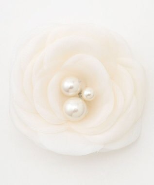 組曲 エアリーフラワーパールコサージュ アイボリー系