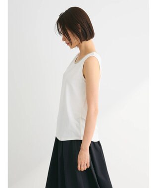 Green Parks ビジューテープタンクトップ Ecru