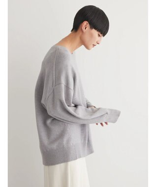 AMERICAN HOLIC バイパチ袖ボリュームニットプルオーバー　 Light Gray Mixture