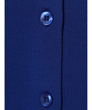 Green Parks 前後２ＷＡＹ　７分袖ハイゲージカーディガン Blue