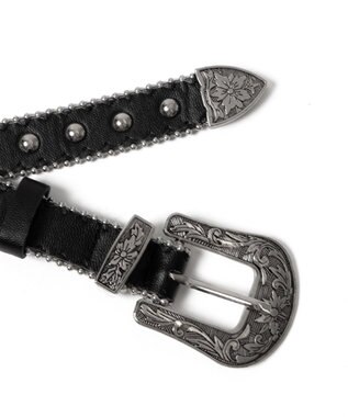 WEGO Lウエスタンバックルスタッズ付ベルト 柄1