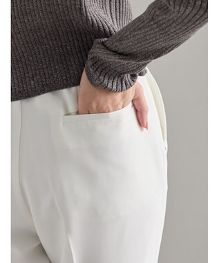Te chichi ダブルクロスペンシルパンツ《2025winter catalog item》 オフホワイト