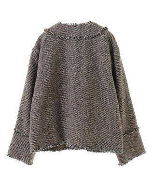 CRAFT STANDARD BOUTIQUE ツイードフリンジジャケット Mocha
