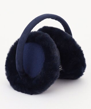 23区GOLF 【WOMEN】【防寒 】フェイクファー イヤーマフ ネイビー系