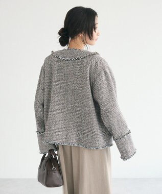 CRAFT STANDARD BOUTIQUE ツイードフリンジジャケット Mocha