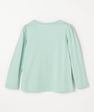 ANY KIDS 【WEB限定】7days プリント 長袖Tシャツ ミント×アニマル