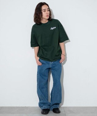 WEGO 【ユニセックス着用ITEM】サークルロゴBIGT（S） ダークグリーン