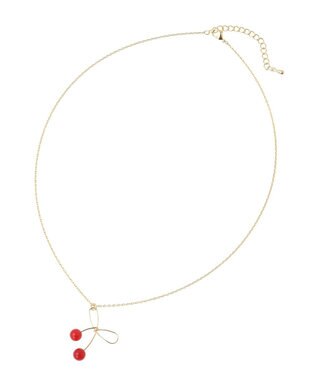 Maison de FLEUR チェリーネックレス Red
