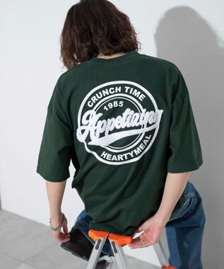 WEGO 【ユニセックス着用ITEM】サークルロゴBIGT（S） ダークグリーン