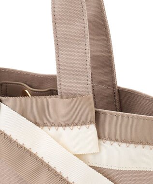 TOCCA KNOT IN CONTRAST CANVASTOTE キャンバストートバッグ ベージュ系
