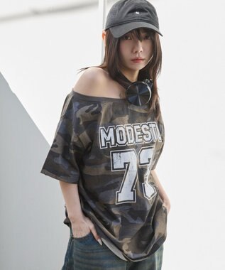 WEGO ２WAYグラフィックワンショルBIGT 柄3