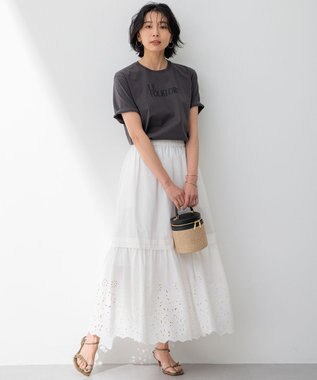 23区 L FOLKLORE ロゴTシャツ グレー系