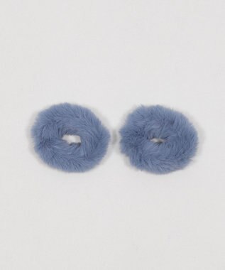 WEGO L2Pファーヘアゴム ブルー